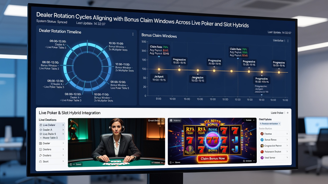 Analyse von Bonus-Claim-Fenstern und Dealer-Schichten in Hybrid-Spielen