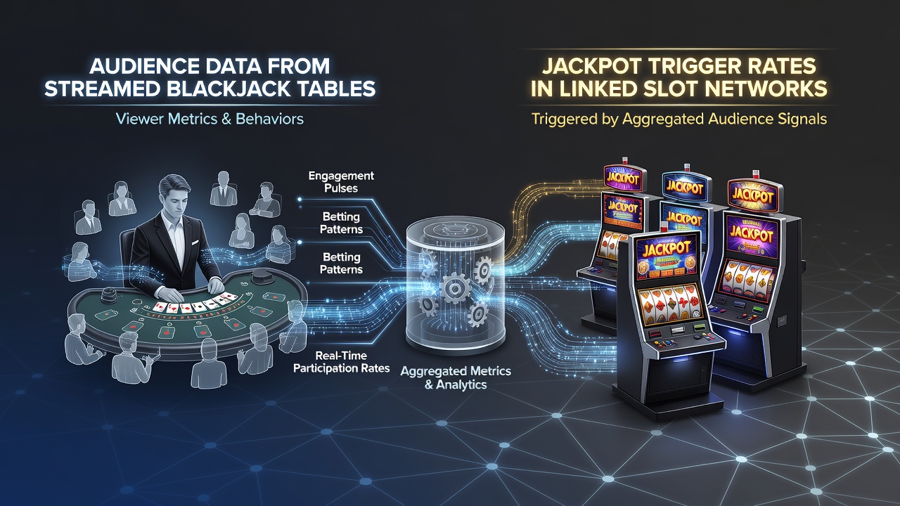 Grafische Darstellung von Korrelationen zwischen Live-Streams und Slot-Jackpots