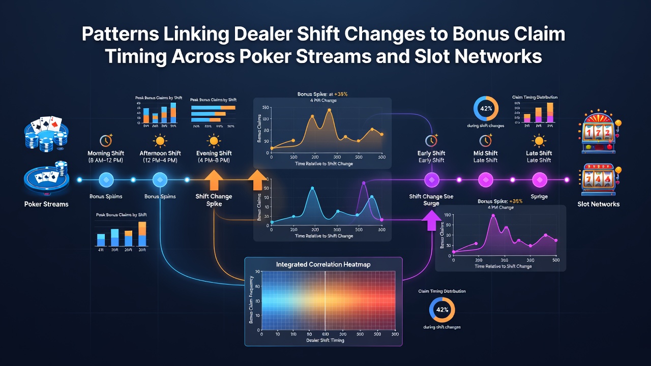 Darstellung von Bonus-Einlösezeiten im Kontext von Dealer-Schichtwechseln über Poker- und Slot-Plattformen