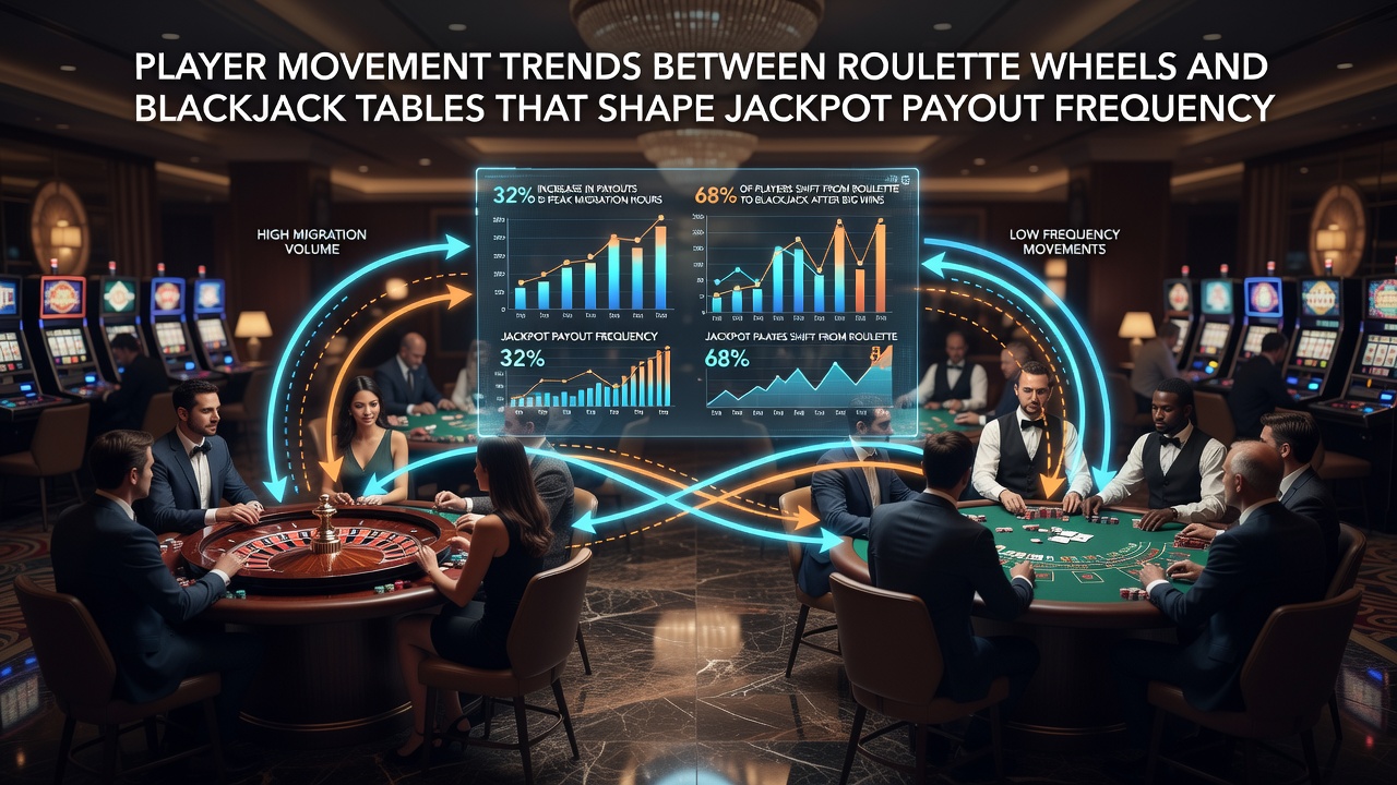 Analyse von Jackpot-Auszahlungen durch Spielerbewegungen in vernetzten Roulette- und Blackjack-Systemen
