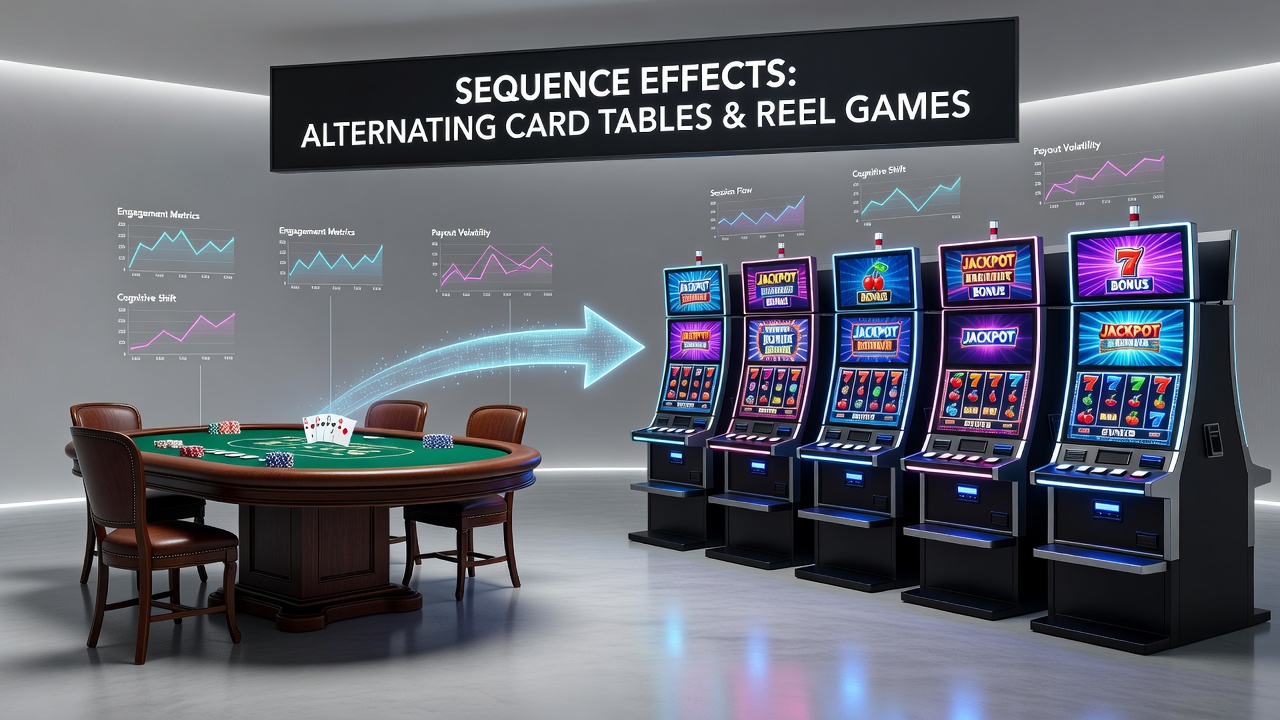 Detailansicht von Casino-Spielern bei gemischten Sessions mit Karten und Slots