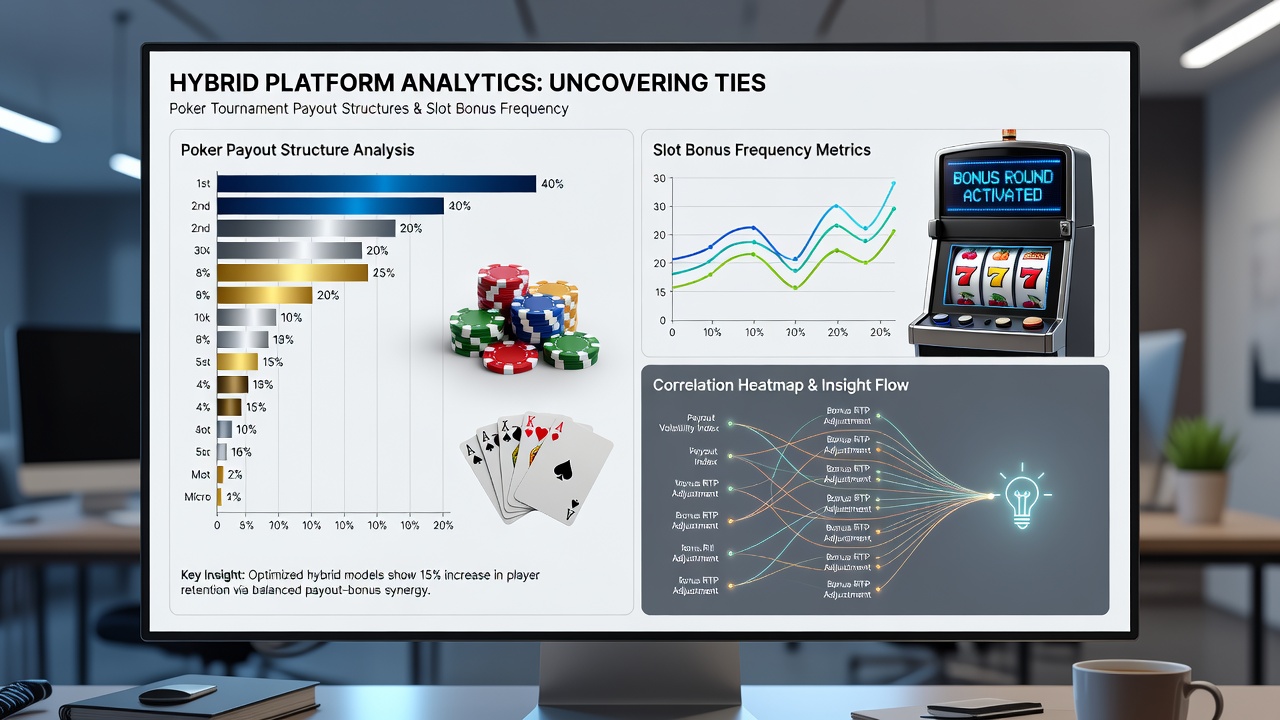 Datenvisualisierung von Korrelationen zwischen Poker-Payouts und Slot-Boni